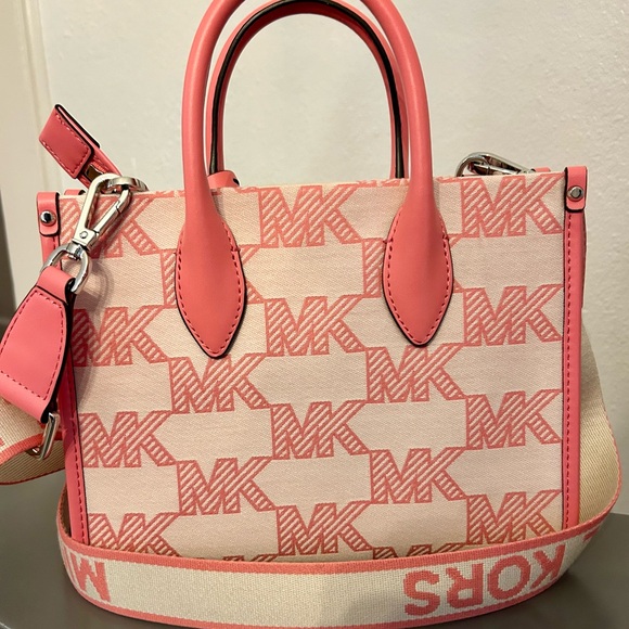 Michael Kors Mirella Signature Canvas Small Crossbody Tote - Picture 3 of 9